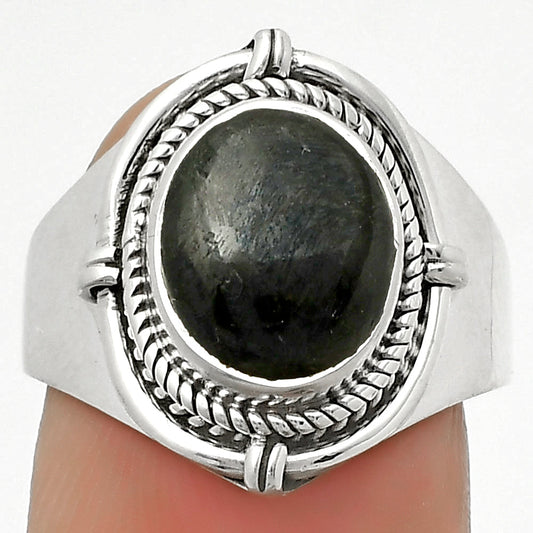 Natural Nuummite Ring size-8 R-1539 SDR170421-0