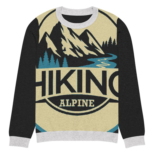 Hiking Alpine Knitted crew neck sweater-10